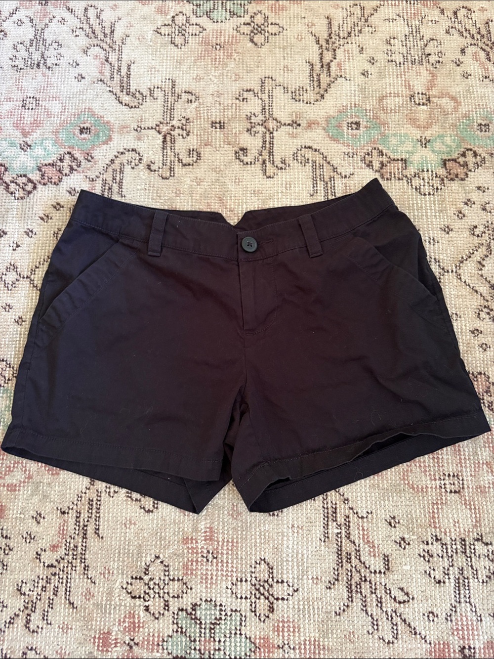 High-Waist Black Women’s Shorts with Clean Front